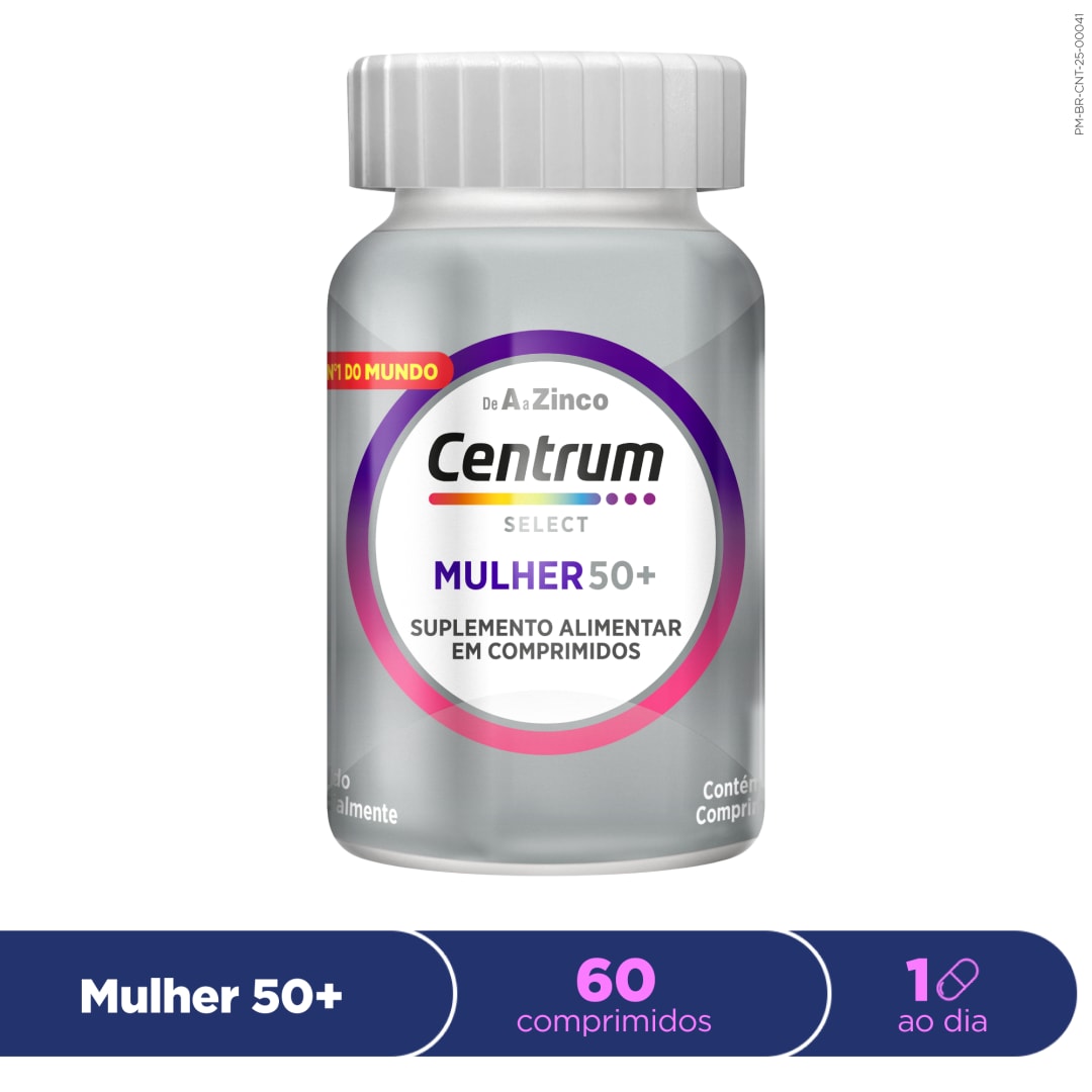 Centrum Select Multivitaminico Mulher 50 + Vitaminas de A a Z 60 Comprimidos