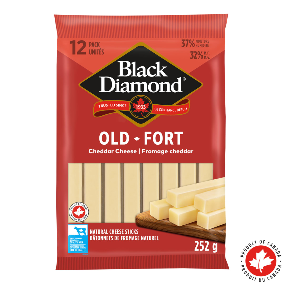 Black Diamond Old Cheddar Cheese Sticks, 252g