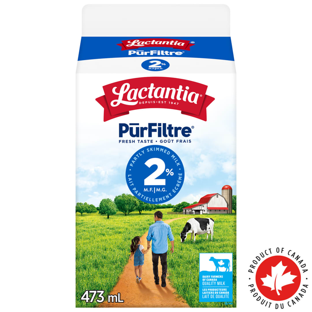 Lactantia PurFiltre Partly Skimmed Milk 2%, 473mL