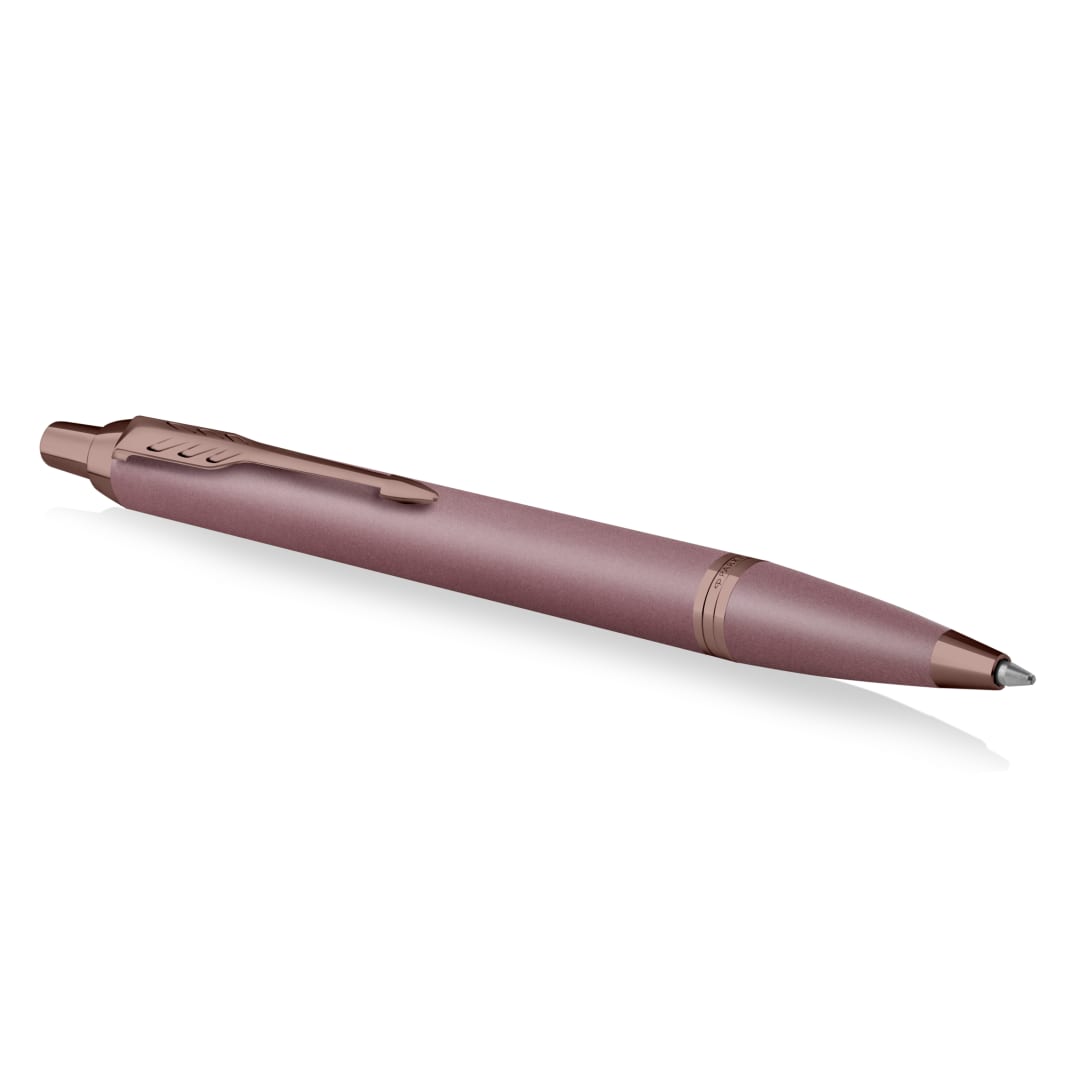 Parker IM Bolígrafo | colección Finishing Touch | acabado malva | medio | tinta azul | estuche de regalo