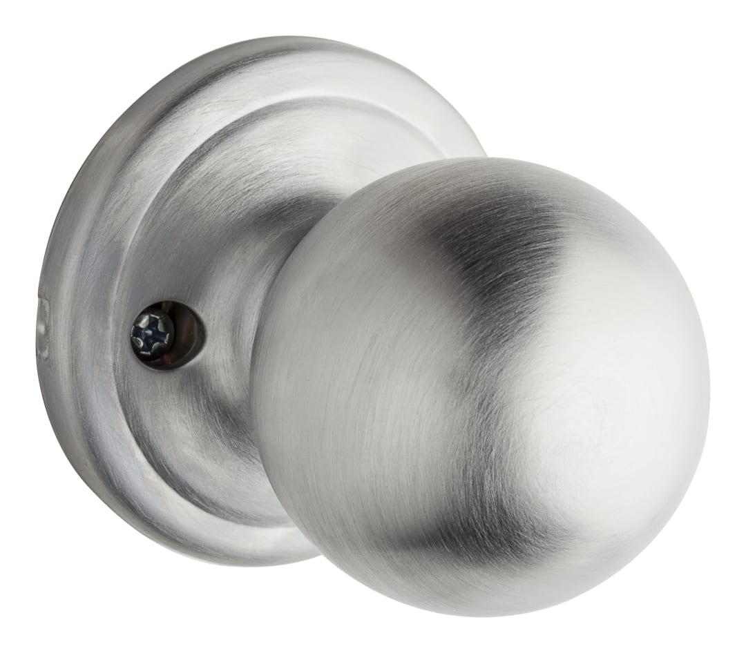 Huntington Dummy Knob in Satin Chrome, Round