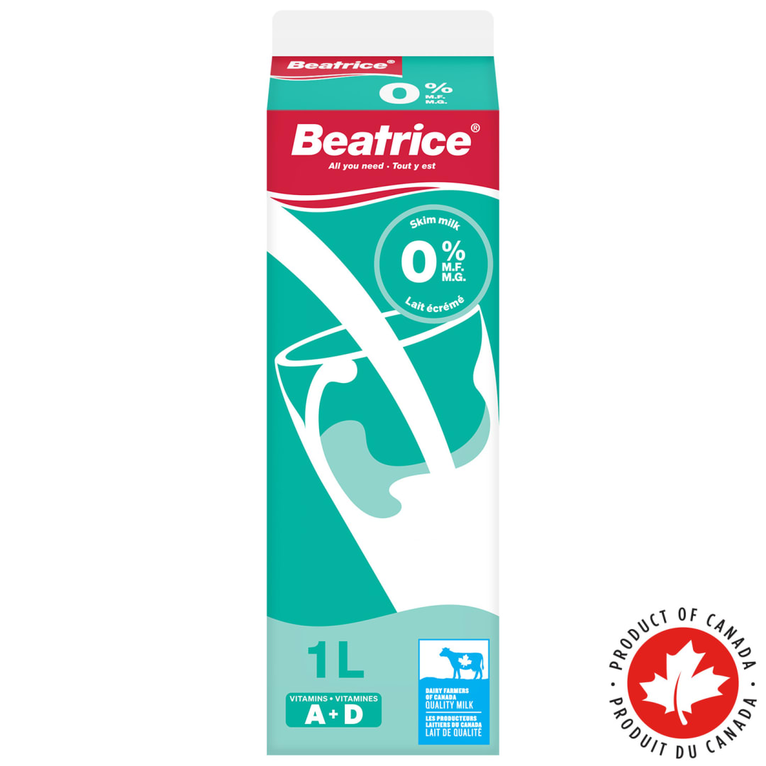 Beatrice Skim Milk 0%, 1L