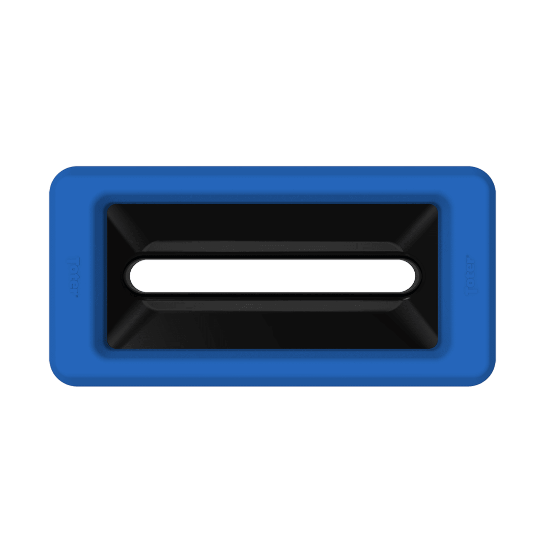 Slimline Rectangular Trash Can Lid with Document Slot - Blue