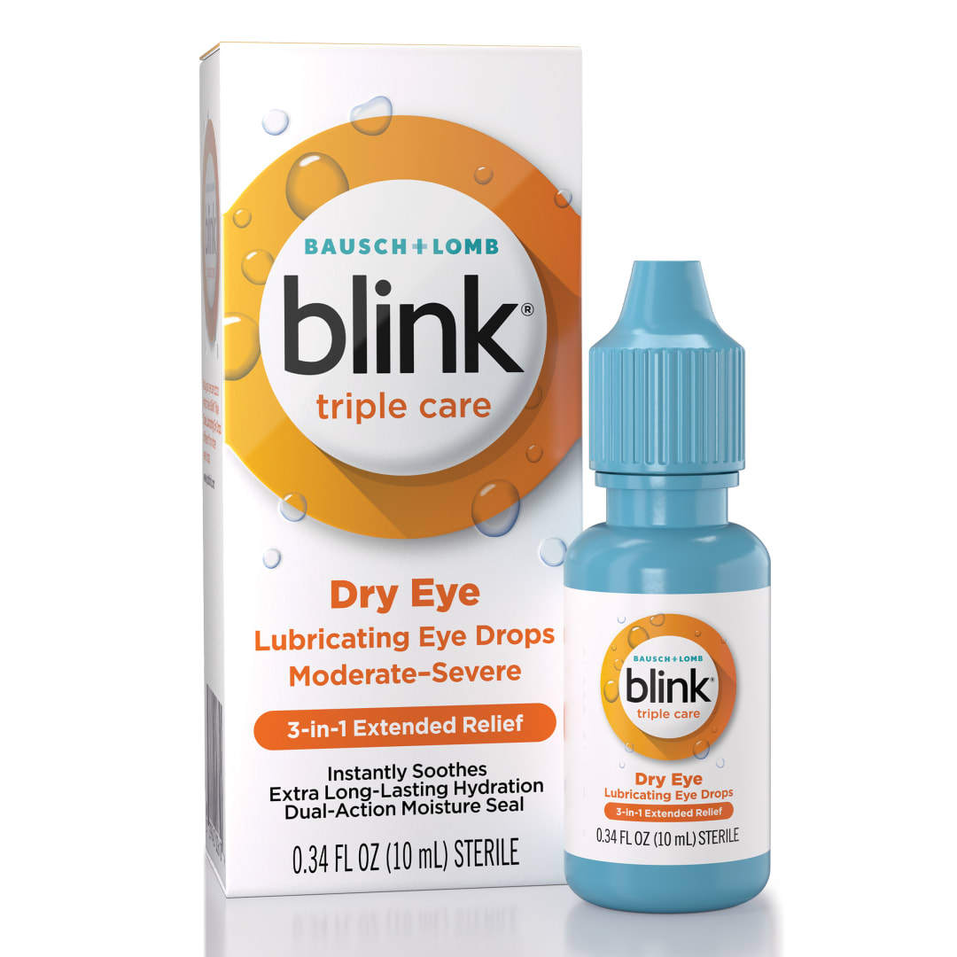 blink Triple Care  Lubricating Eye Drops 0.34 fl oz (10 mL)