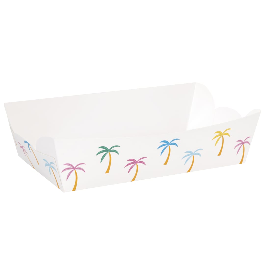 Vacay Mode Hot Dog Trays with Disposable Liners, 8ct