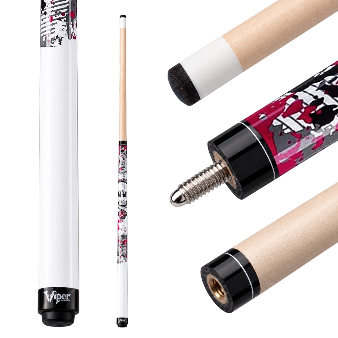 Viper Underground Pink Bones Junior Billiard/Pool Cue Stick
