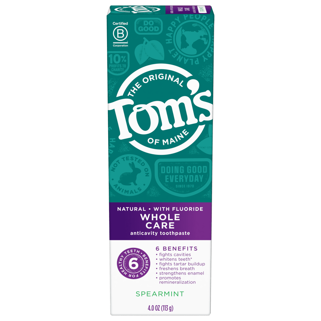 Tom's of Maine Whole Care Gel, Spearmint, 4.oz