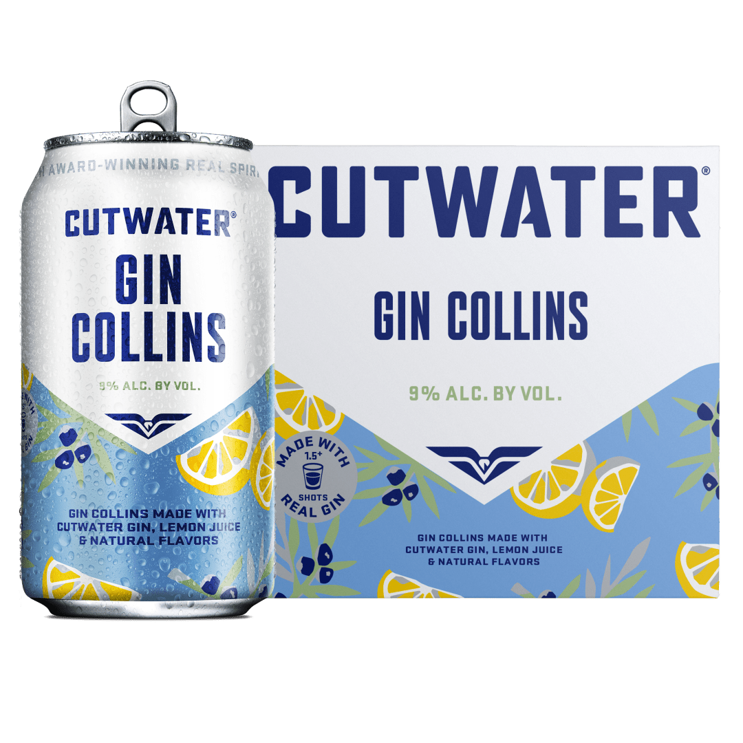 Cutwater Gin Collins 4 Pack 12 fl oz Cans