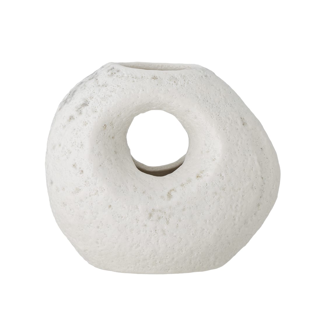 82061815 - Caia Vase, White, Stoneware STOCK: 68
