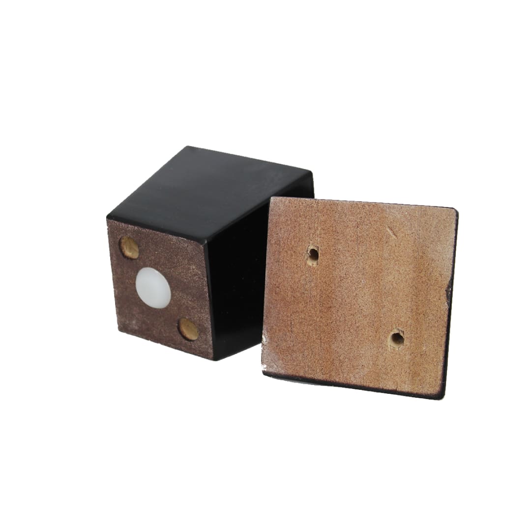 3" Black Wood Trifold Foot