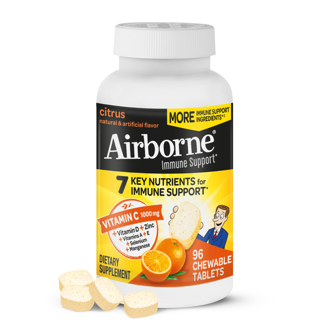 AIRBORNE® Chewable Tablets - Citrus 12/96 ct.