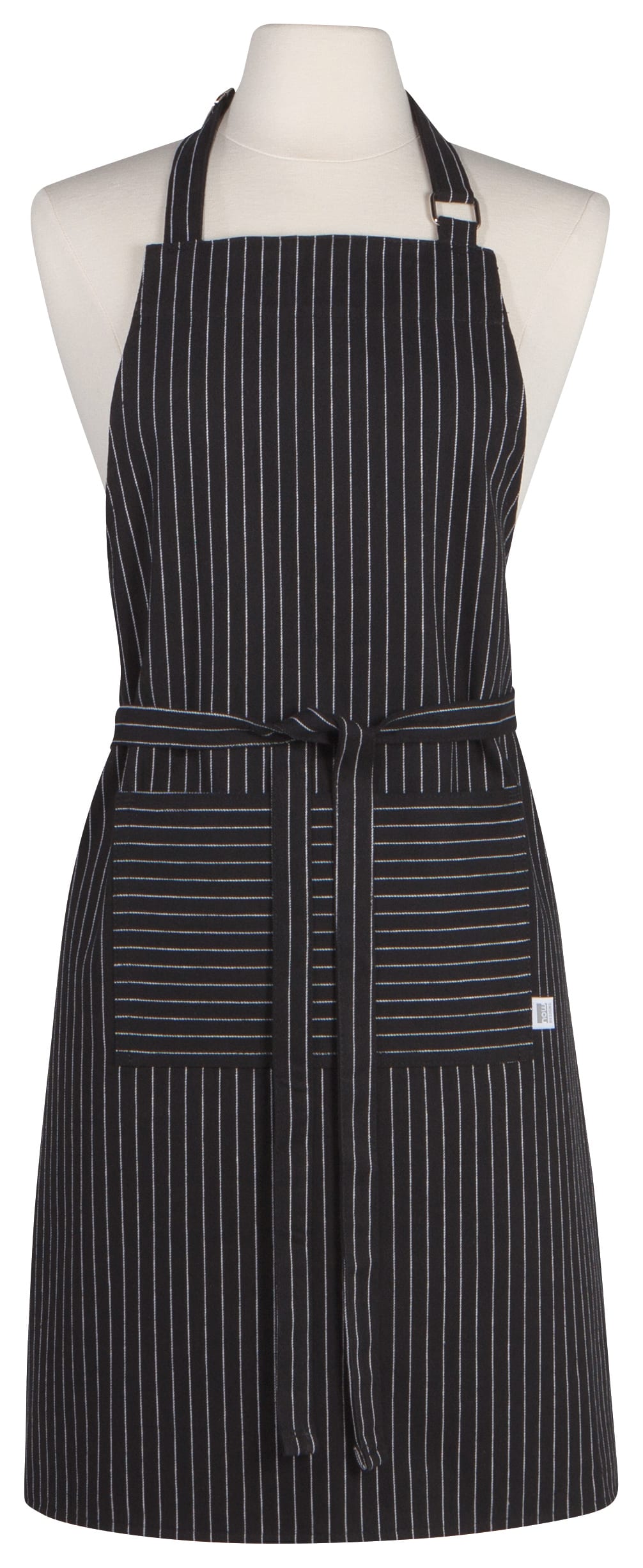 Black Pinstripe Chef Apron