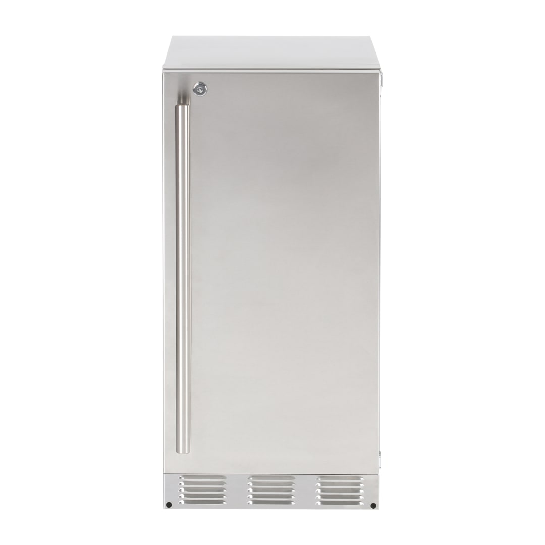 Sapphire Series 5 Indoor Clear Ice Machine, Square Cube, Factory Installed Drain Pump, 15"W, 75 lbs, in Stainless Steel (SSIM15PSS)
