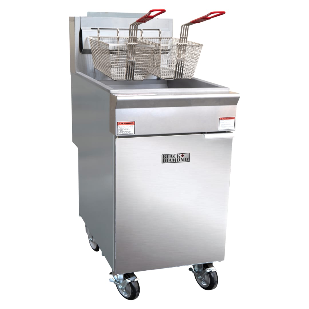 BDGF-ES60-NG - BD,Gas Fryer, 5-tube, 60LB, 105K BTU, NG, ES,Casters