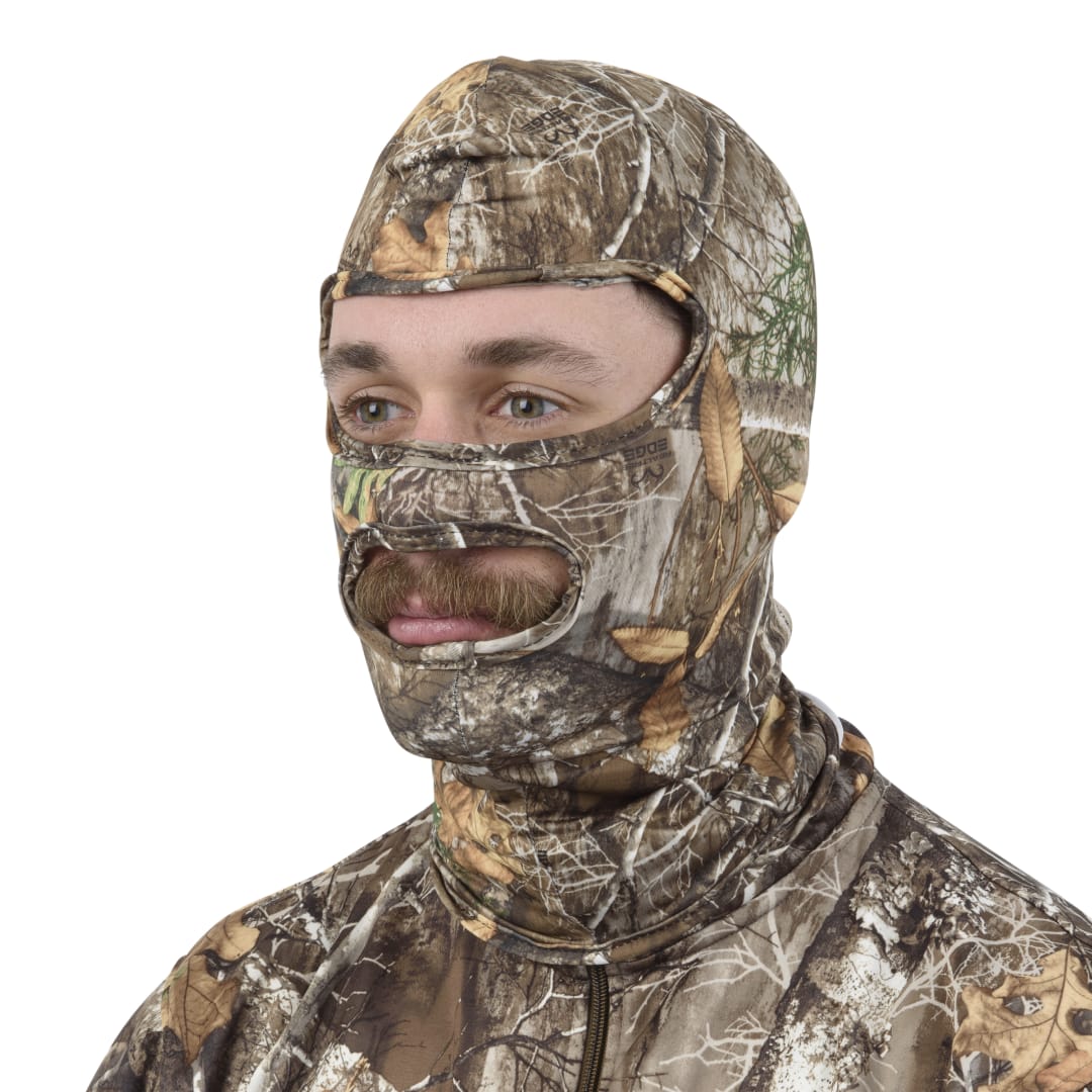 Vanish™ Stretch Fit Full Head Net in Spandex With 2 Holes, Realtree Edge®