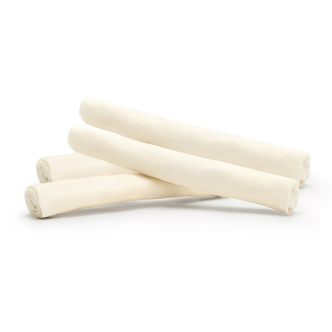 Treatly 100% USA Made Beefhide Rolls Dog Chew Treats, Medium, 4 Pack