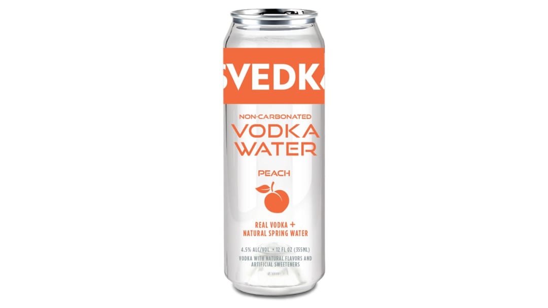 Svedka Ready-to-Drink Peach Non-Carbonated Water Vodka 355ml 9 Proof