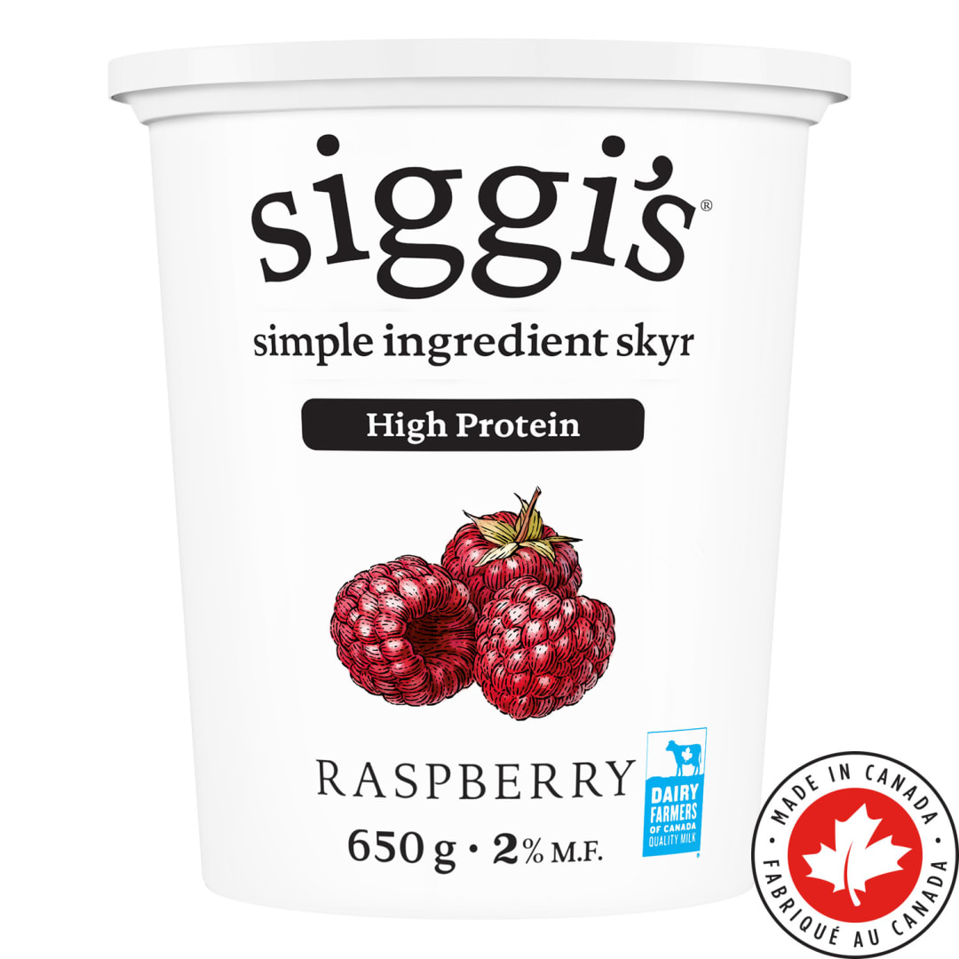 siggi's Raspberry Skyr Yogurt 2%, 650g