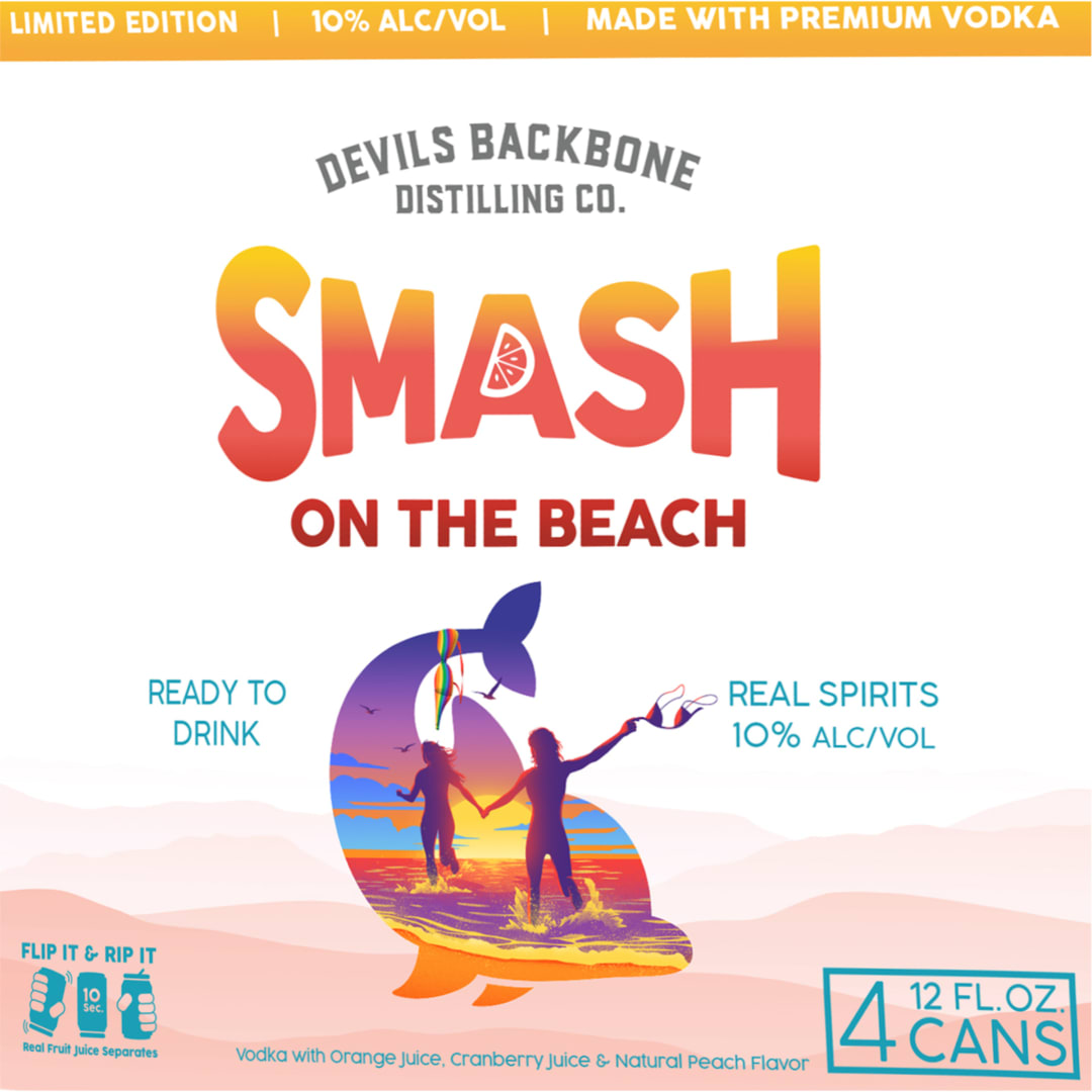 Devils Backbone Distilling Company Tropical Smash (10%), 4PK 12fl.oz Can
