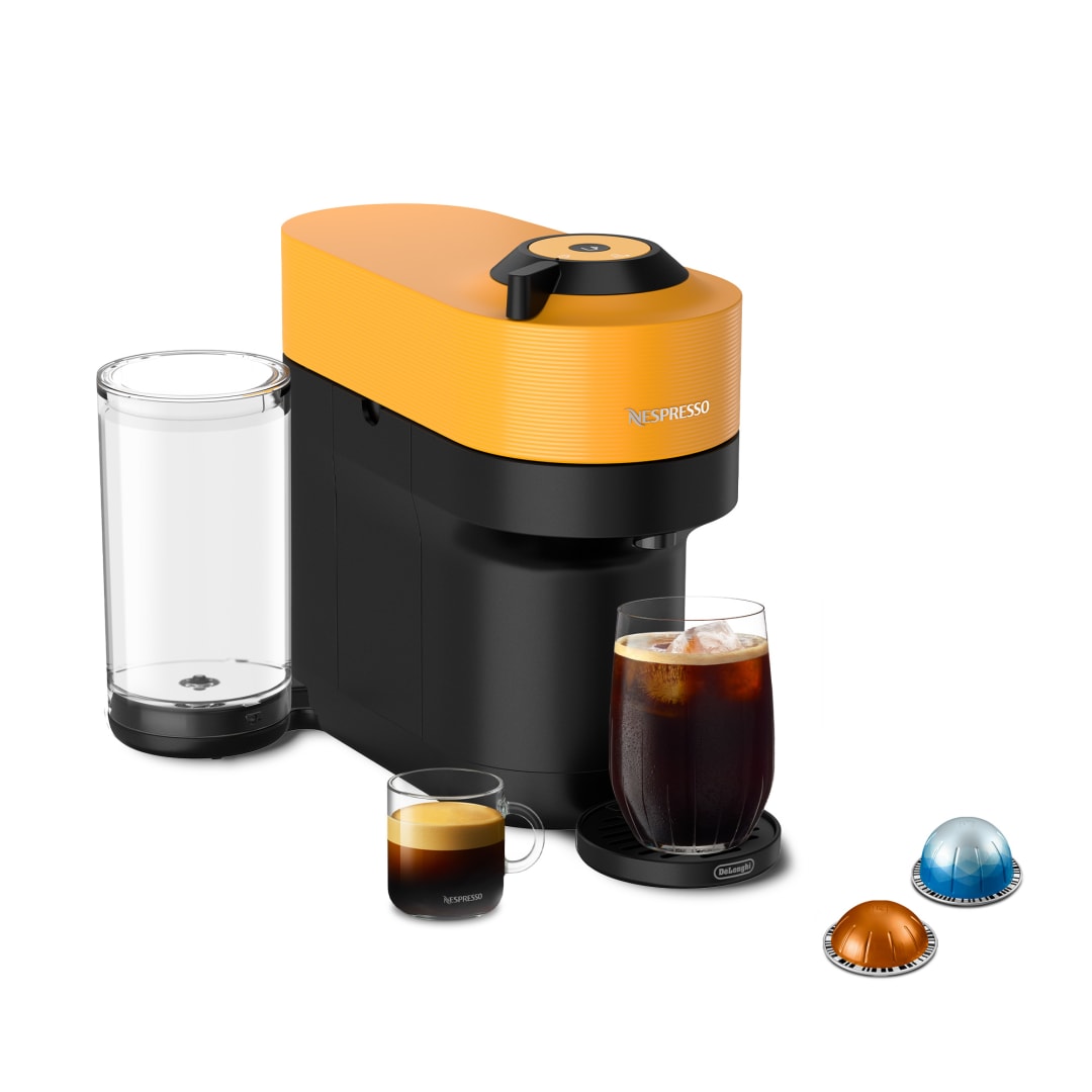 Nespresso Vertuo Pop+ Coffee and Espresso Maker by De'Longhi, Mango Yellow