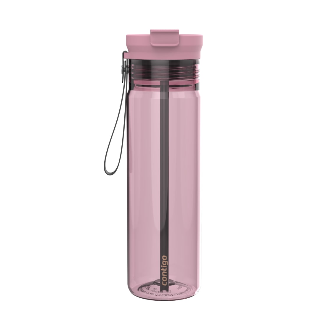 Bouteille d’eau en plastique Contigo DualSip avec couvercle à double sens et courroie de transport, 828 ml (28 oz)