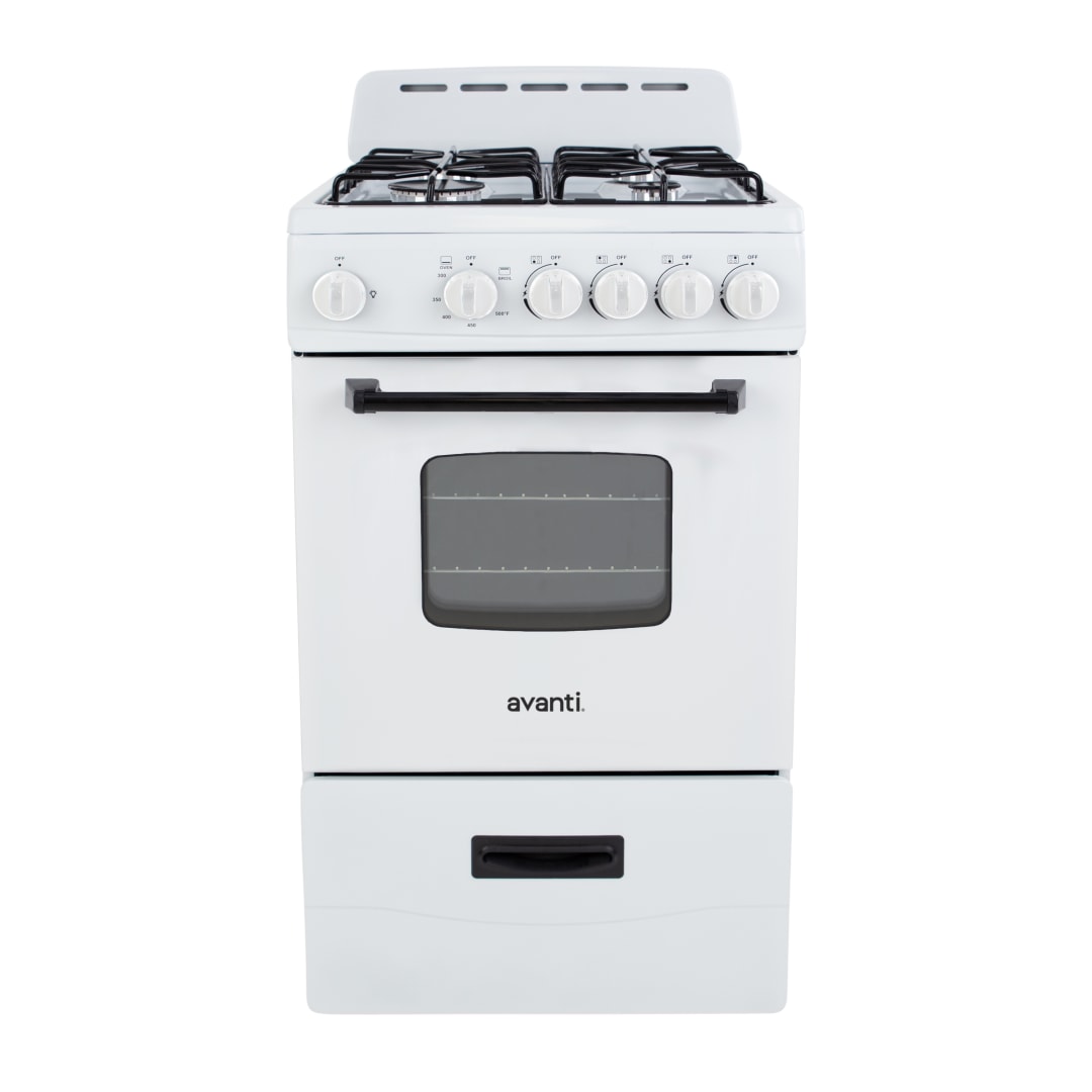 Avanti 20" Compact Gas Range Oven, in White (GR2011CW)