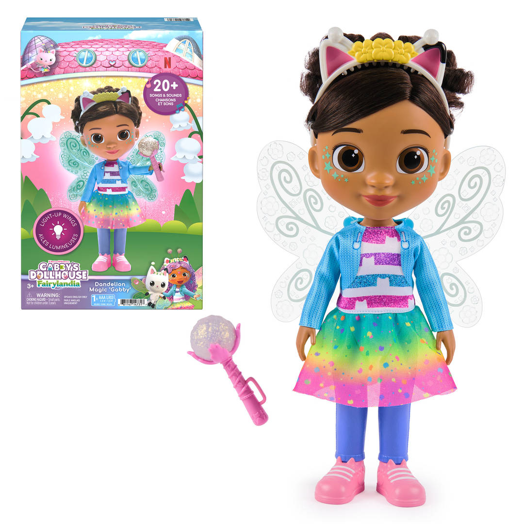 DREAMWORKS GABBY'S DOLLHOUSE Fairylandia, Dandelion Magic Gabby Doll