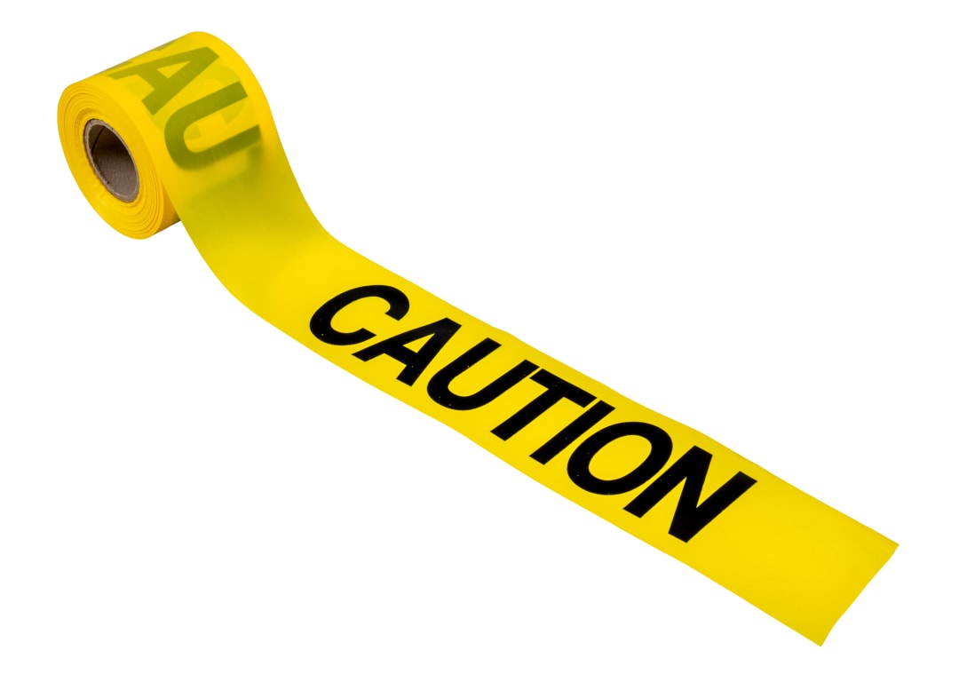 Barricade Tape-CAUTION 300'x3"x2Mil
