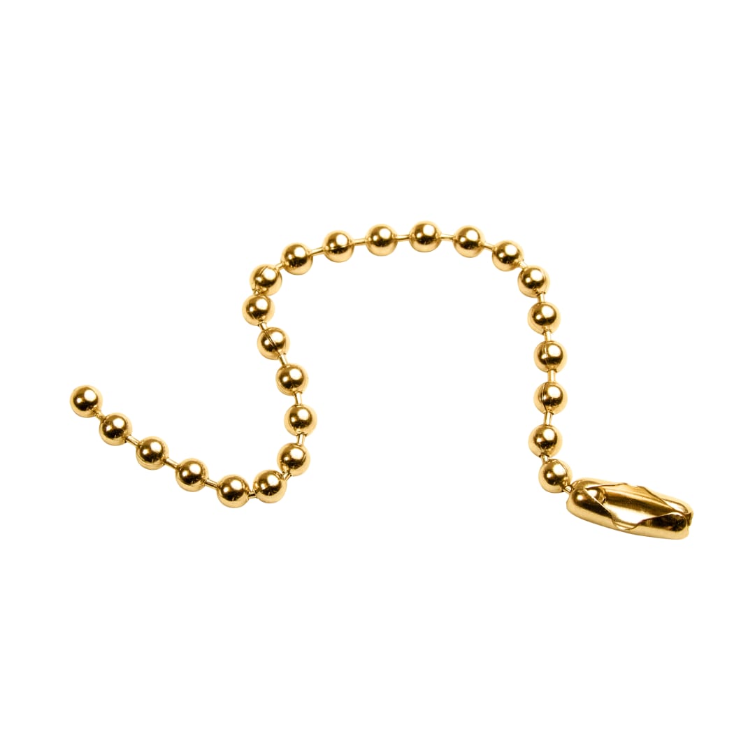 Beaded Chain 4-1/2" Brass 100 Pack