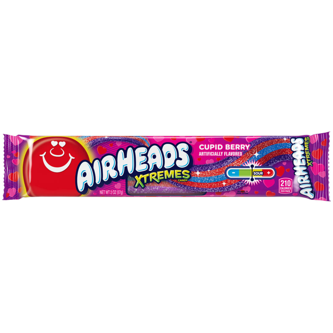 Airheads Xtremes Belts Cupid Berry 2 oz Valentine's Day Tray