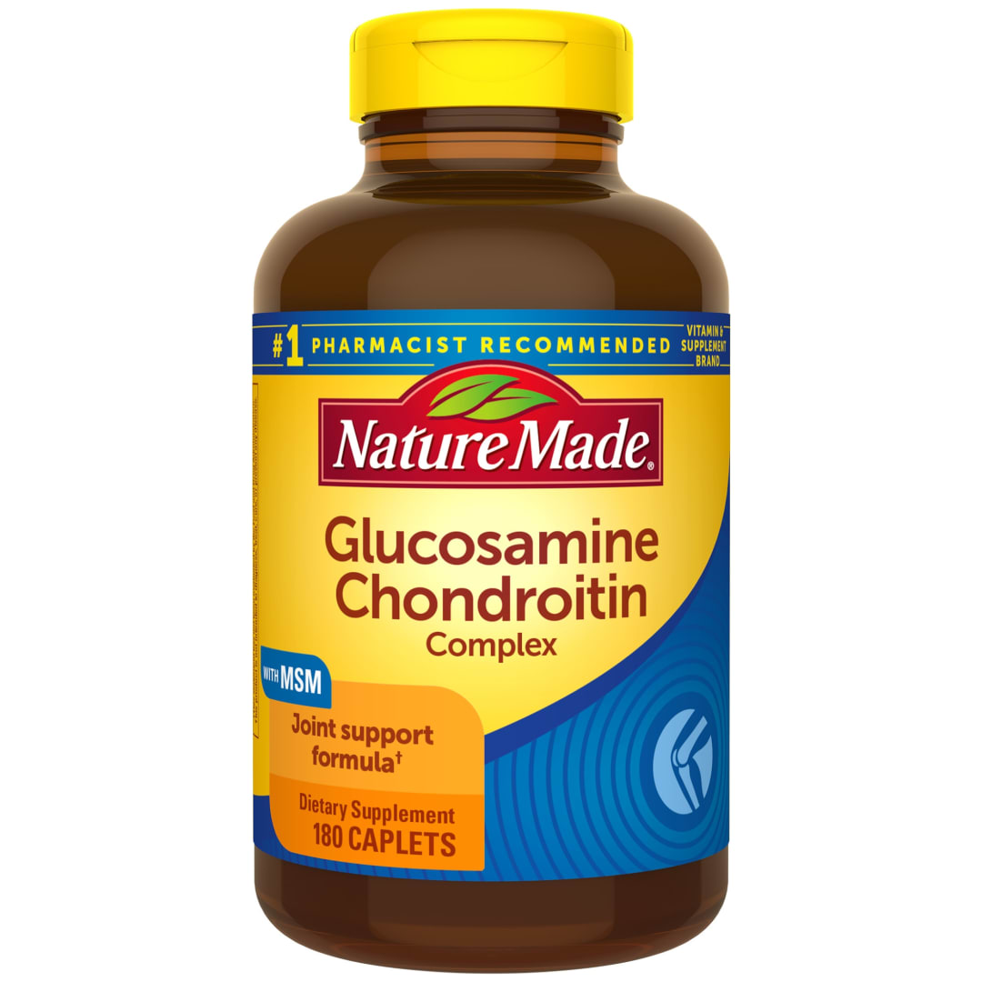 Nature Made Glucosamine Chondroitin Complex with MSM, 180 Caplets for Joint Support