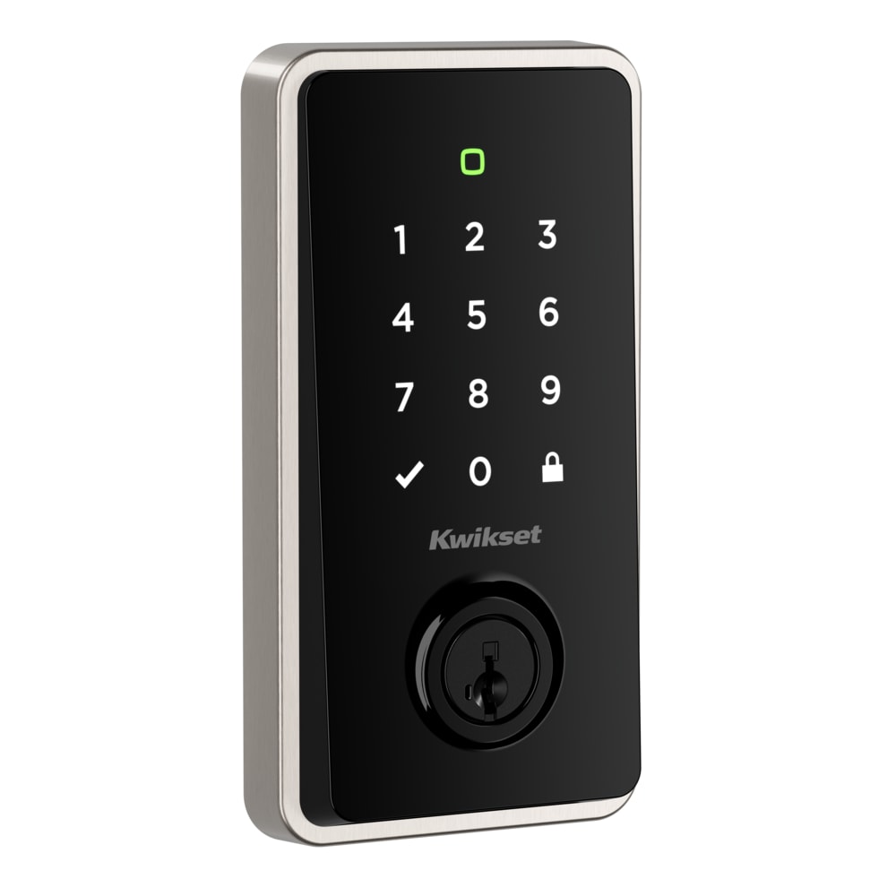 Kwikset Halo Select Wi-Fi and Matter Over Thread Enabled Smart Lock in Satin Nickel
