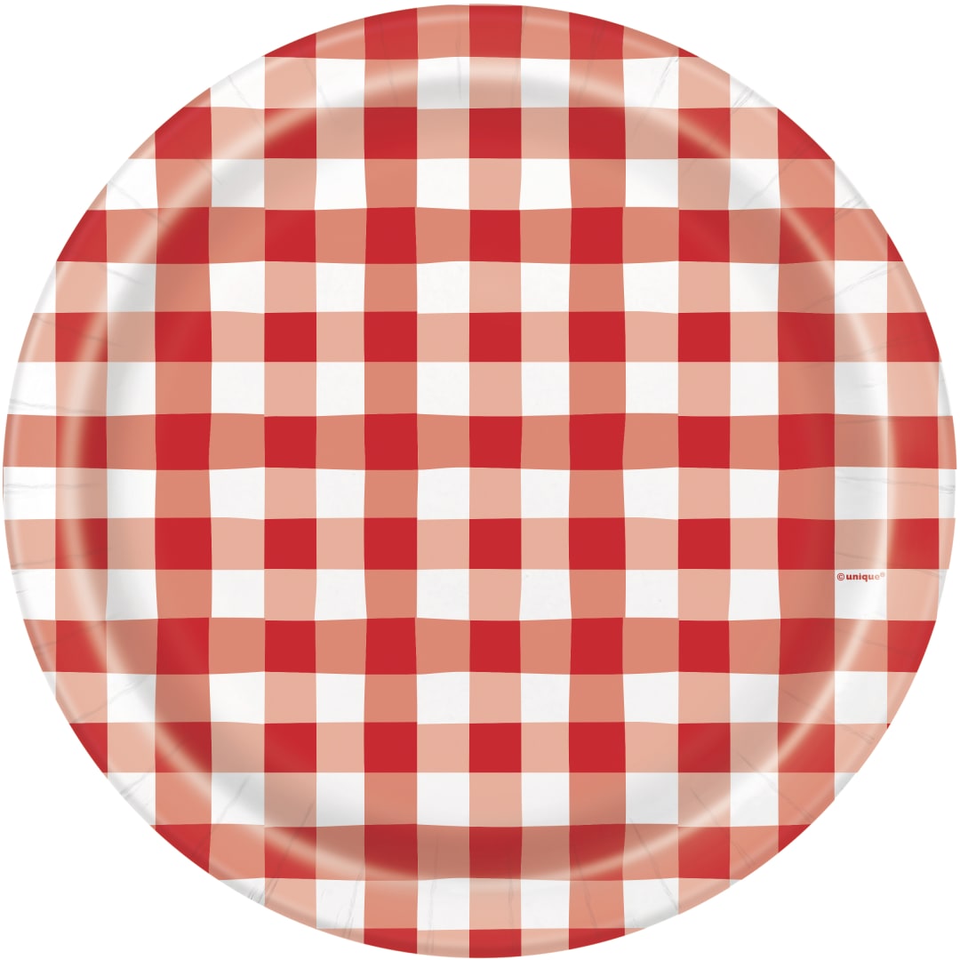 BBQ Party Round 9" Dinner Plates, 8ct