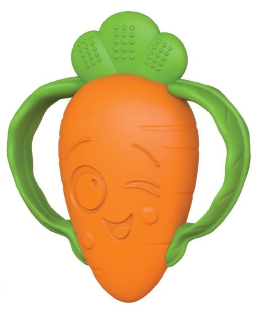 BS CARROT SILICONE TEETHER