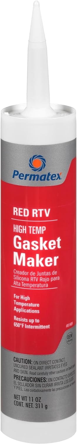 Permatex Red RTV High Temp Silicone Gasket Maker 11 oz