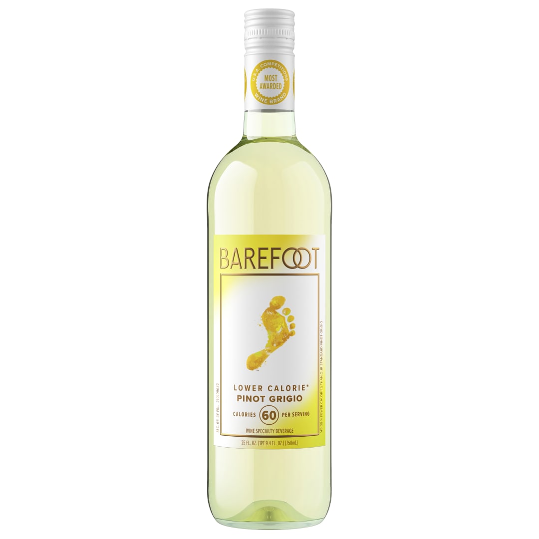 Barefoot Lower Calorie Pinot Grigio White Wine 750ml