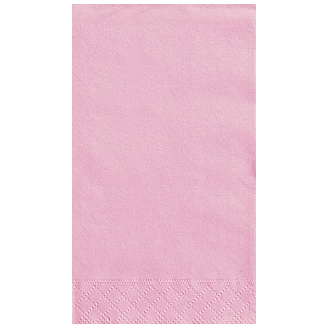 Lovely Pink Solid Guest Towels, 20ct