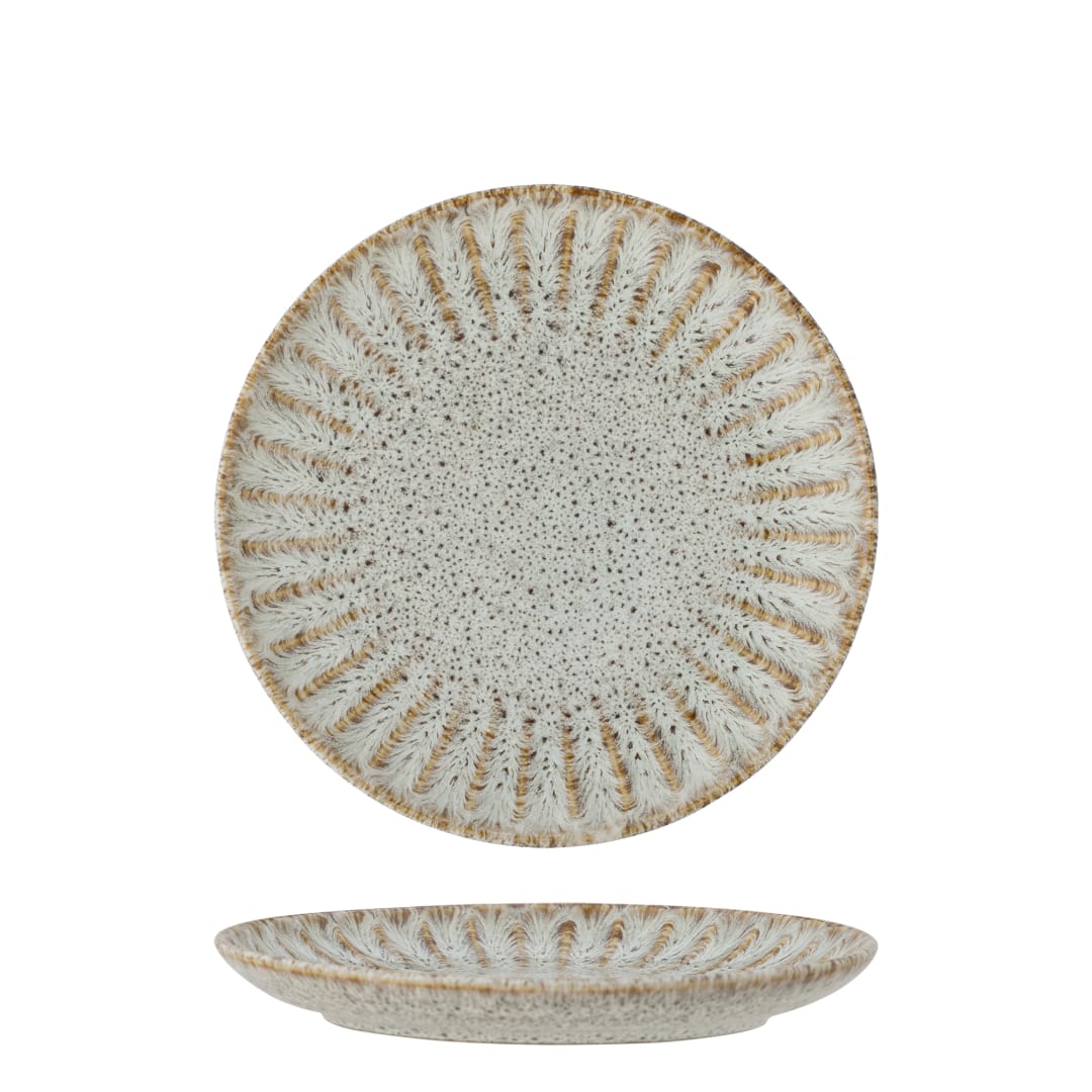 82068320 - Fleur Plate, Nature, Stoneware STOCK: 187