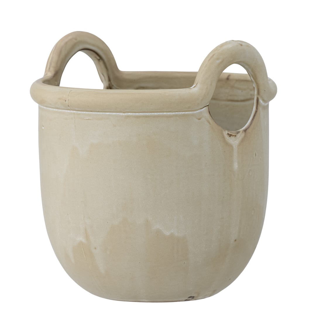 82058103 - Janti Flowerpot, Nature, Stoneware STOCK: 73