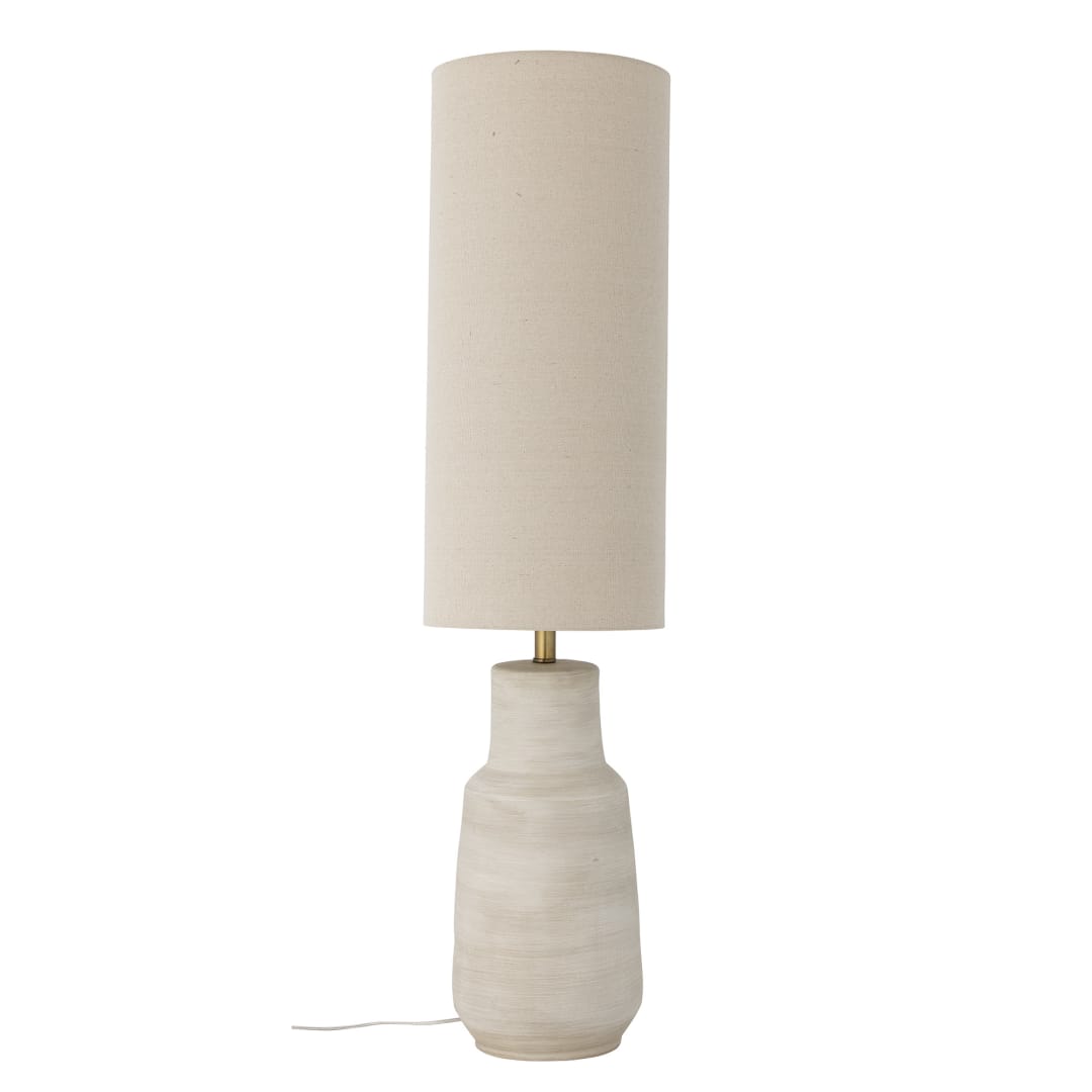 82069079 - Linetta Floor Lamp, White, Stoneware STOCK: 92