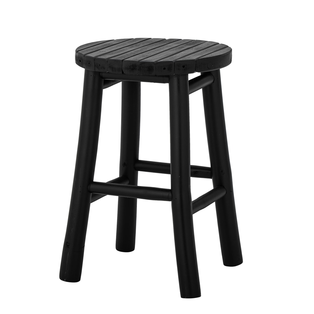 82053720 - Bilbo Stool, Black, Bamboo STOCK: 3