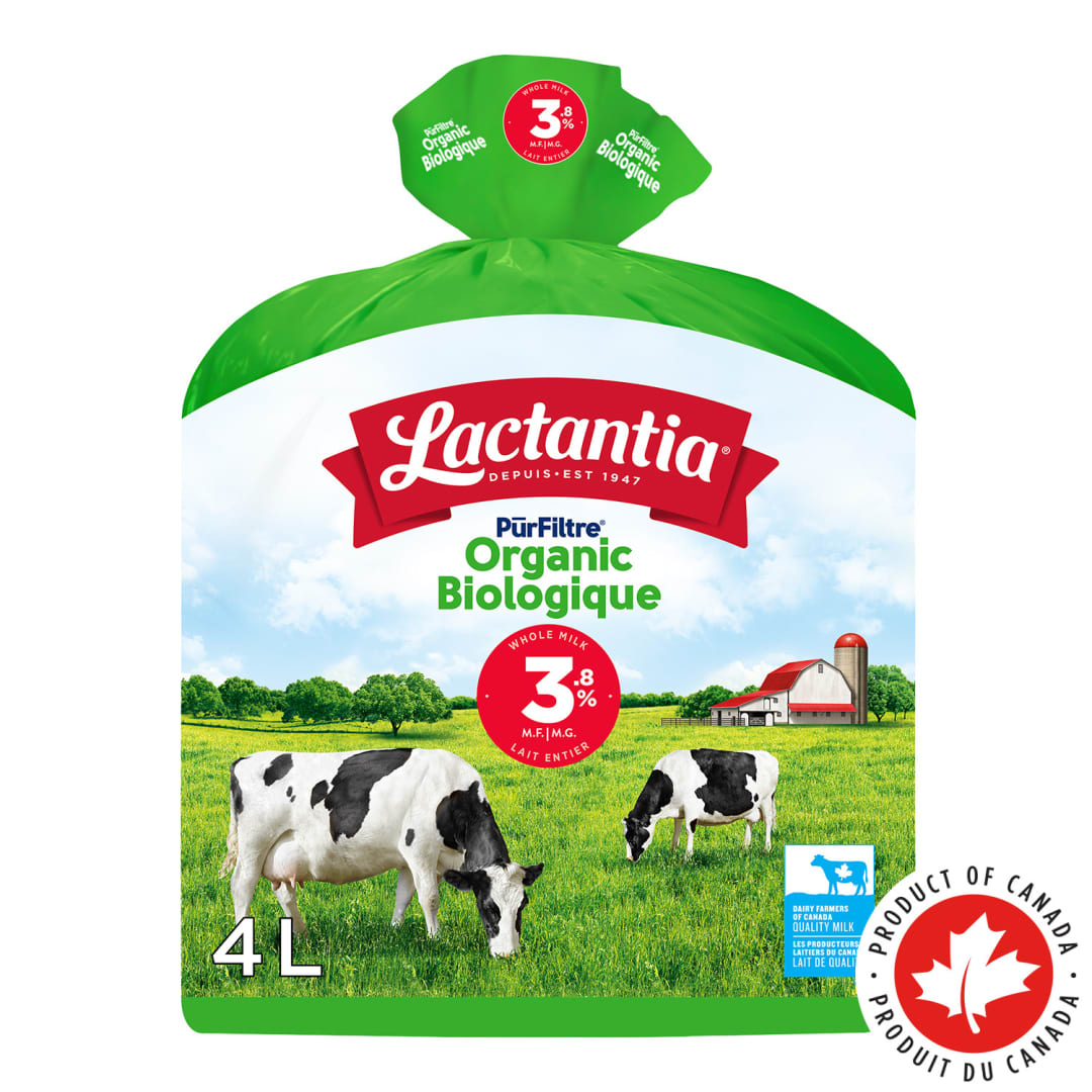 Lactantia PurFiltre Organic Whole Milk 3.8%, 4L