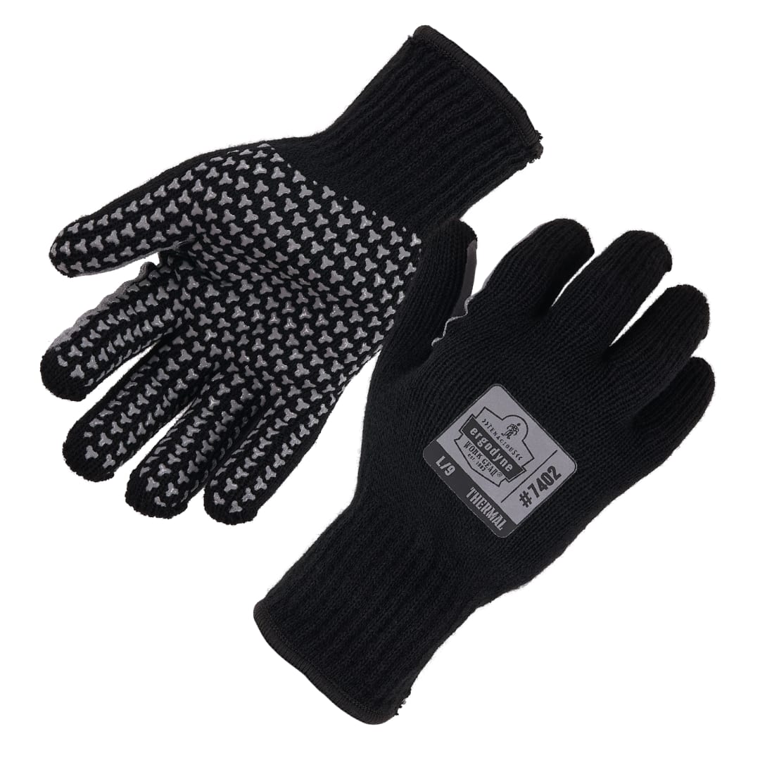 7402 1-pair 2XL Black Thermal Knit Cooler Gloves