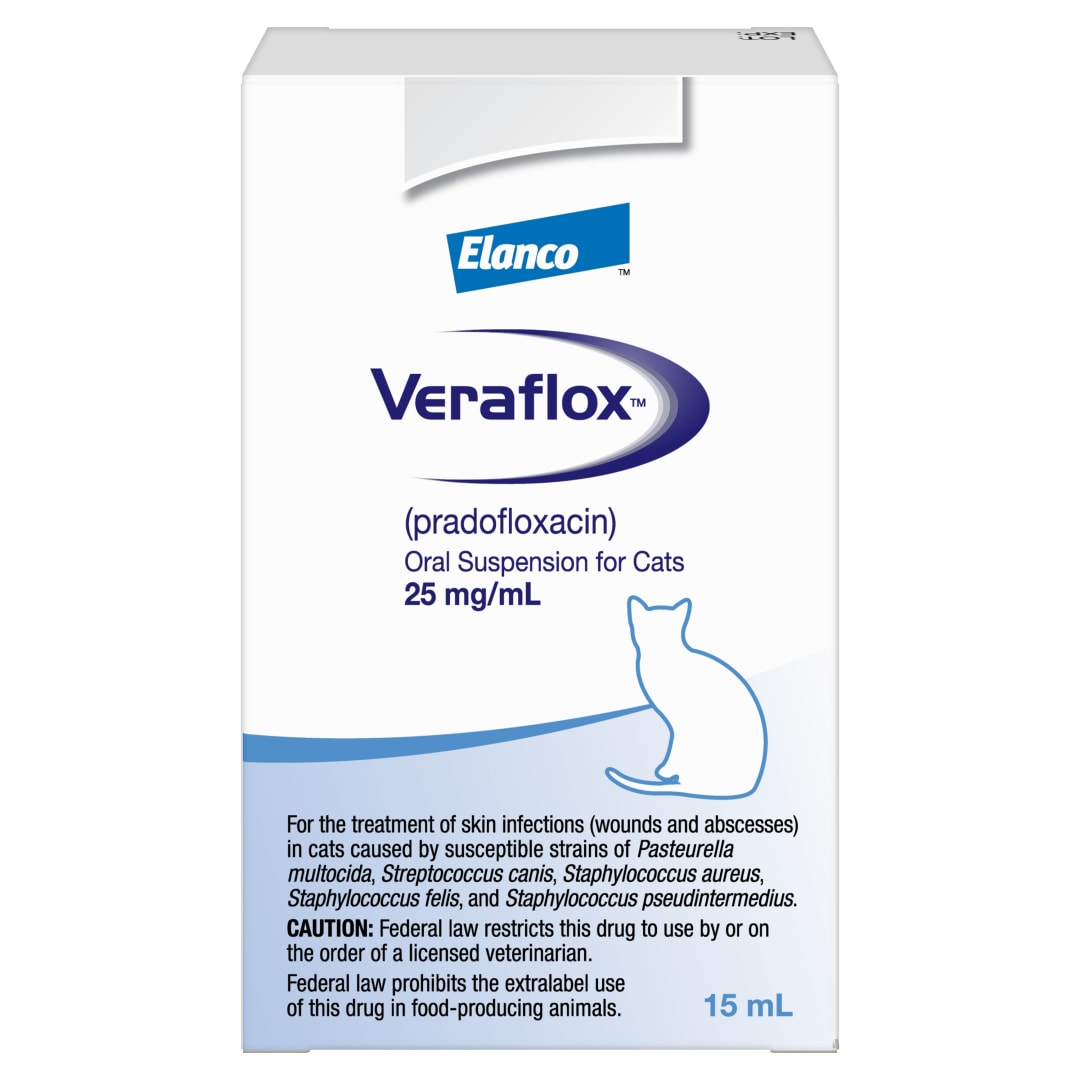 Veraflox Oral Suspension for Cats, 15 mL Bottle