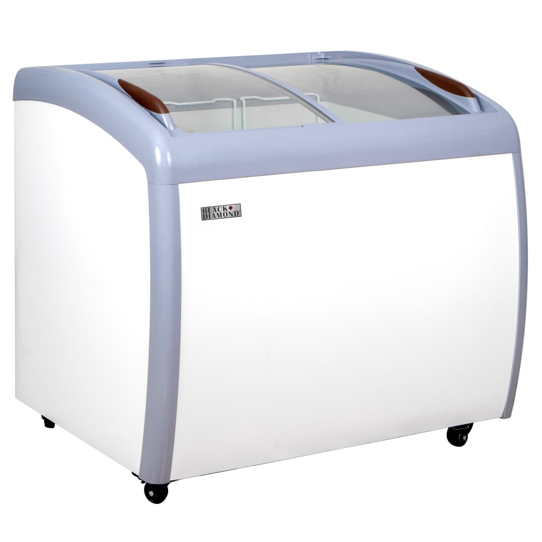 BDCF-9-CG - BD Ice Cream Freezer, Two Curved Glass Doors, 6.7 Cu Ft