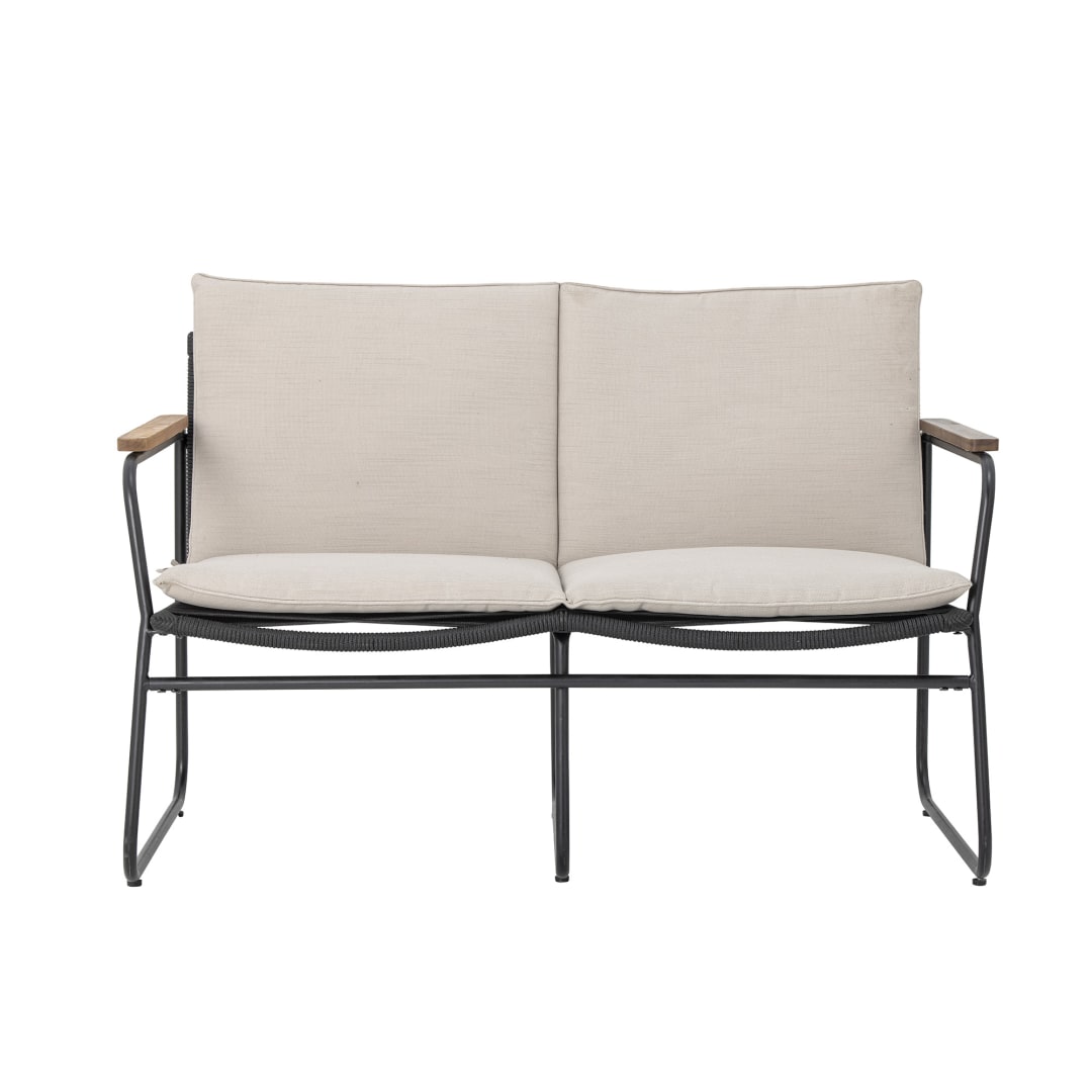 82059682 - Hampton Sofa, Black, Iron STOCK: 21