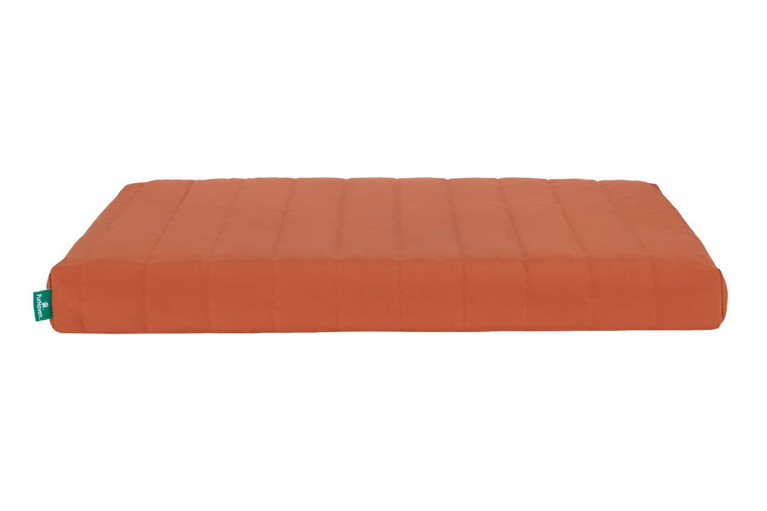 FurHaven Puffy Quilt Orthopedic Crate Bolster Pet Bed, Rust, Extra Large