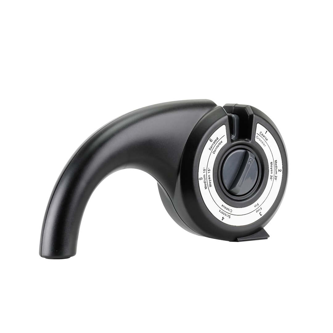 Chef'sChoice 6-in-1 Multifunctional Manual Knife Sharpener, in Black & Grey (SH6N1BKG14)