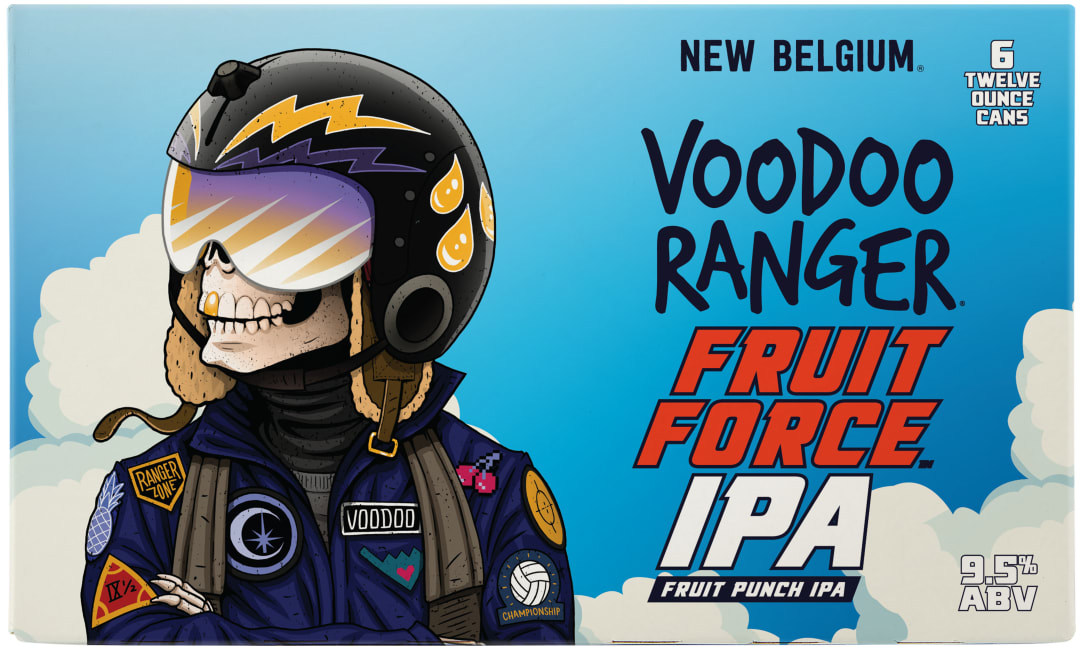 Voodoo Ranger Fruit Force Hazy Punch IPA Beer, 6 Pack, 12 fl oz Cans