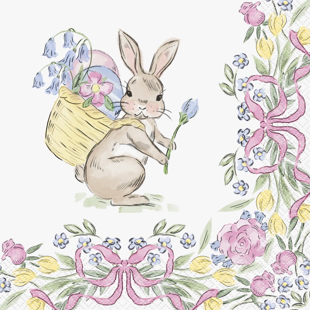 Watercolor Easter Luncheon Napkins, 16ct